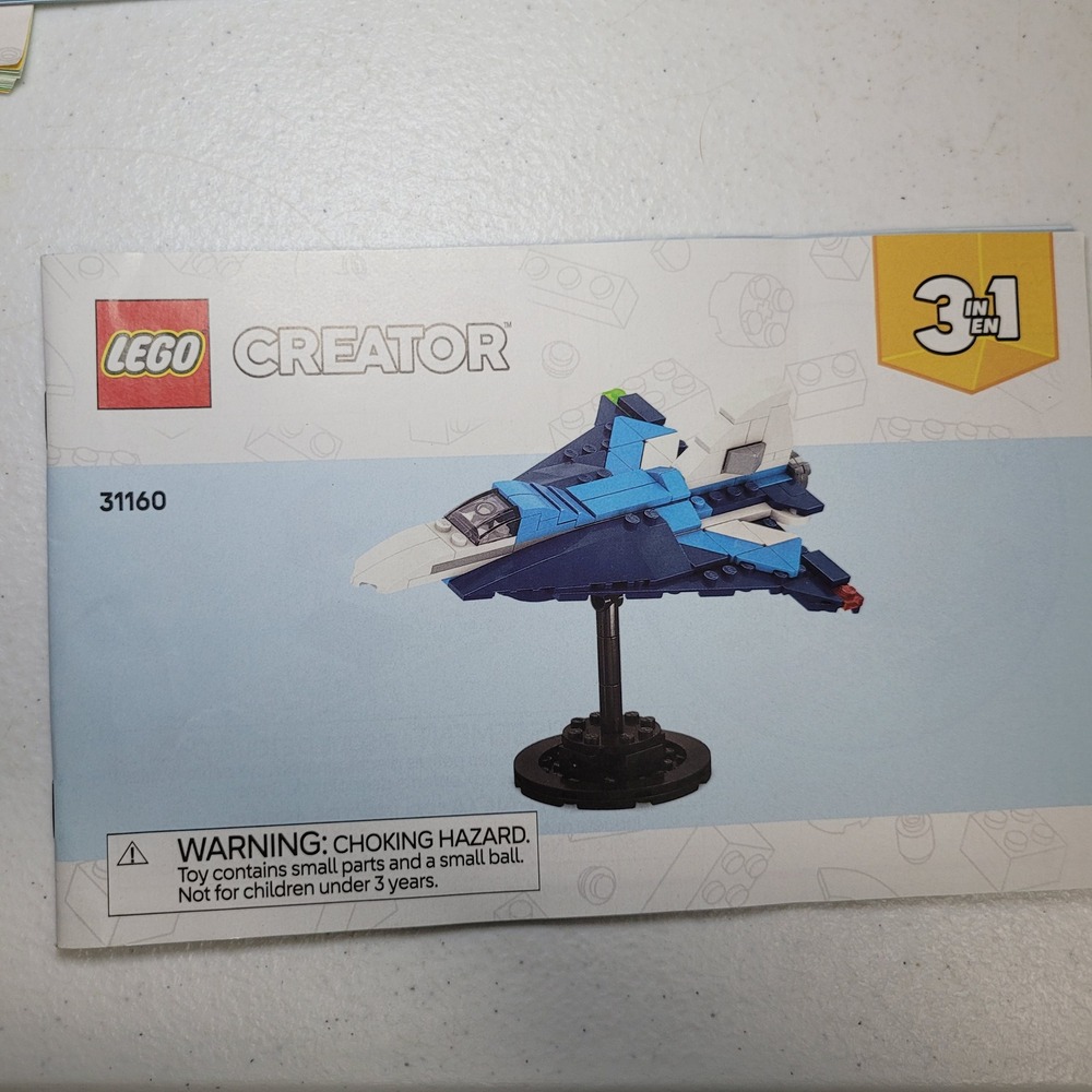 LEGO Creator 3 in 1 Wild Hippo 31160 Building Instruction Manual Only